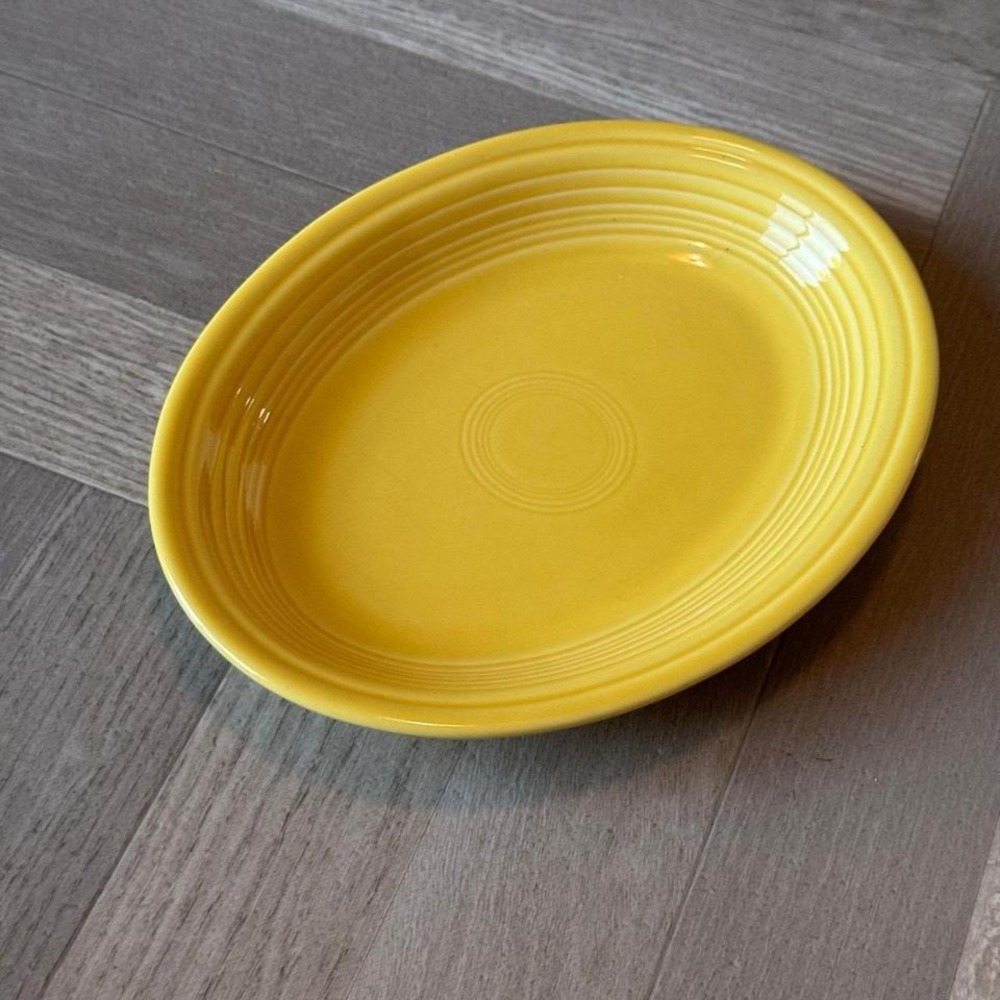 Fiesta Yellow Oval Serving Platter 11 Inch HLC‎ USA Pottery Home Decor Heirloom